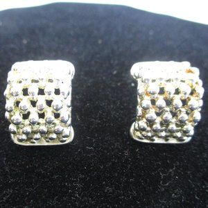 Vintage Pair of Clip Goldtone Earrings